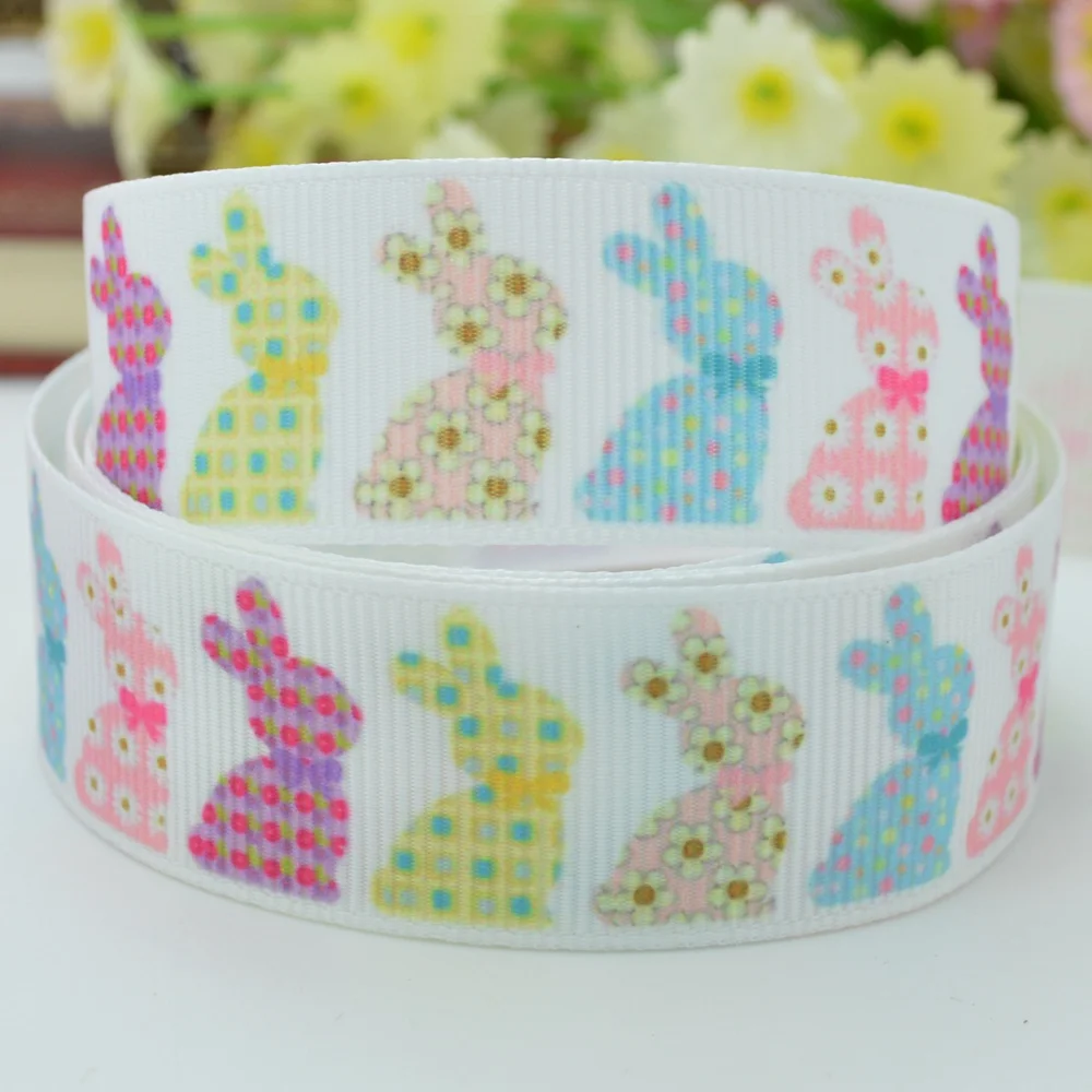 Grosgrain Bunny Rabbit Printed Ribbon 7//8/" 22mm