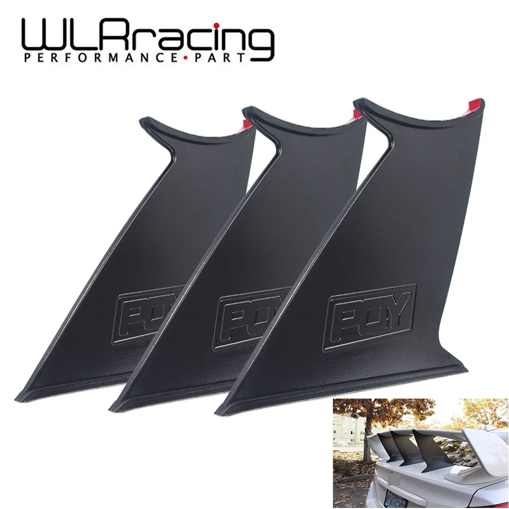 

WLR RACING - Spoiler Wing Stabilizer For subaru STI 2015-18 Spoiler Wing Stiffi Support Rally With PQY logo Set of 3Pieces