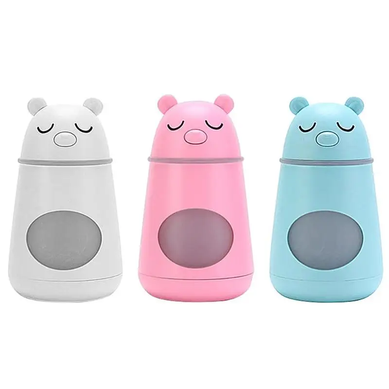 

Set Cute Bear Mini LED Light USB Fan Air Humidifier Aroma Diffuser Office