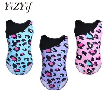 

YiZYiF Kids Girls Ballet Leotard Gymnastics Costumes Dancewear Sleeveless One-piece Ballet Dance Workout Jumpsuit Leotard Ballet