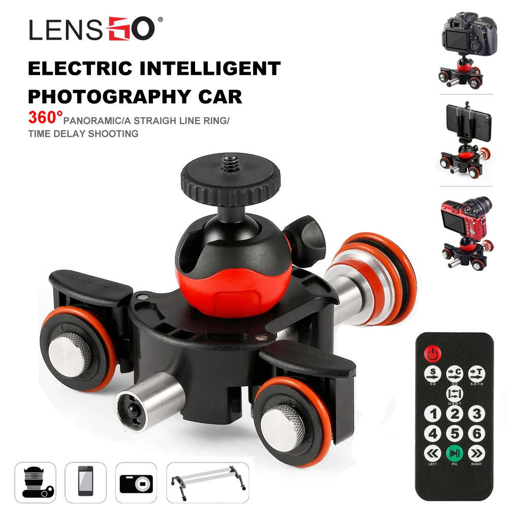 LENSGO Camera Video Track dolly Motorized Electric Slider Motor Dolly