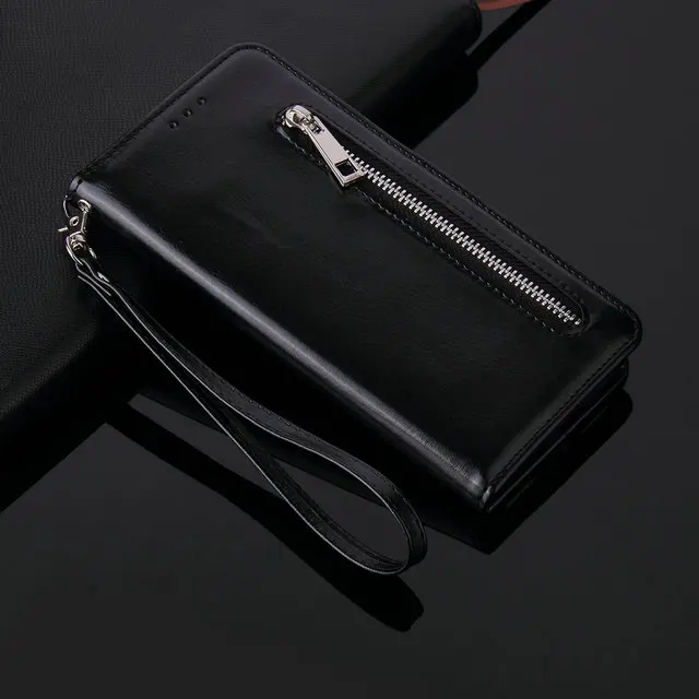 6.7'' Luxury Zipper Wallet for Coque Samsung A70 Case A 70 A705 Samsung A7 Case Concise for Samsung Galaxy A70 Flip Cover