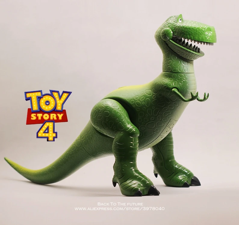 Disney Toy Story 4 Rex Зеленый Динозавр говорящий Q Версия 30 см ПВХ Фигурки мини куклы детские игрушки модель для детей подарок