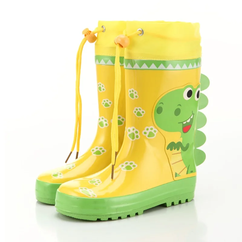 

Child rain boots kid boy girl Rain Shoes Santi skid rubber rain boots Boy waterproof shoes rabbit dinosaur Fire engine