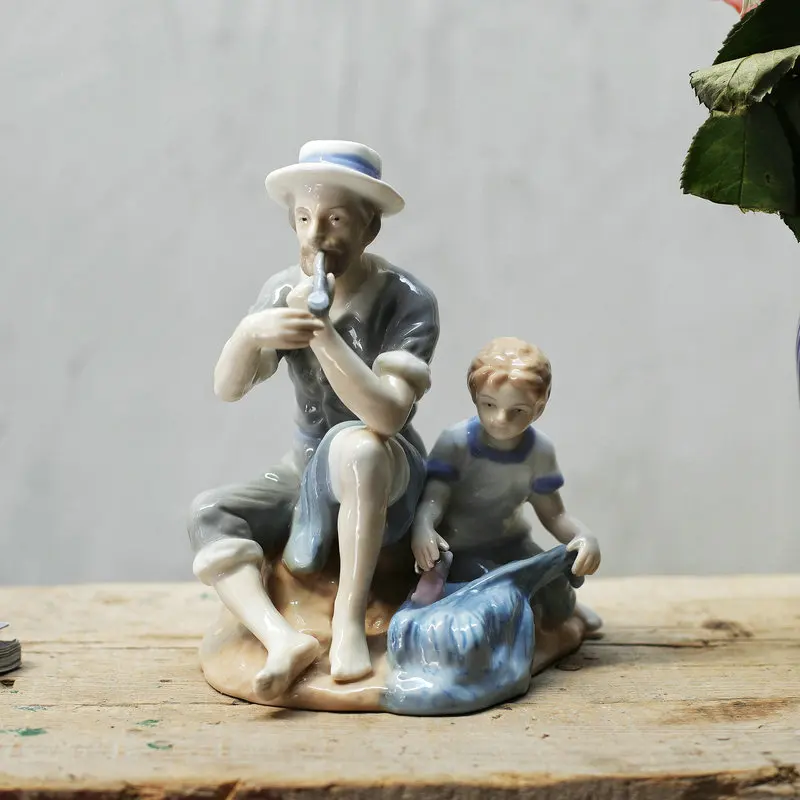 

Nordic Style High Quality Ceramic Figure Decoration Home Porch Living Room Decoration Exquisite High-end Birthday Gift