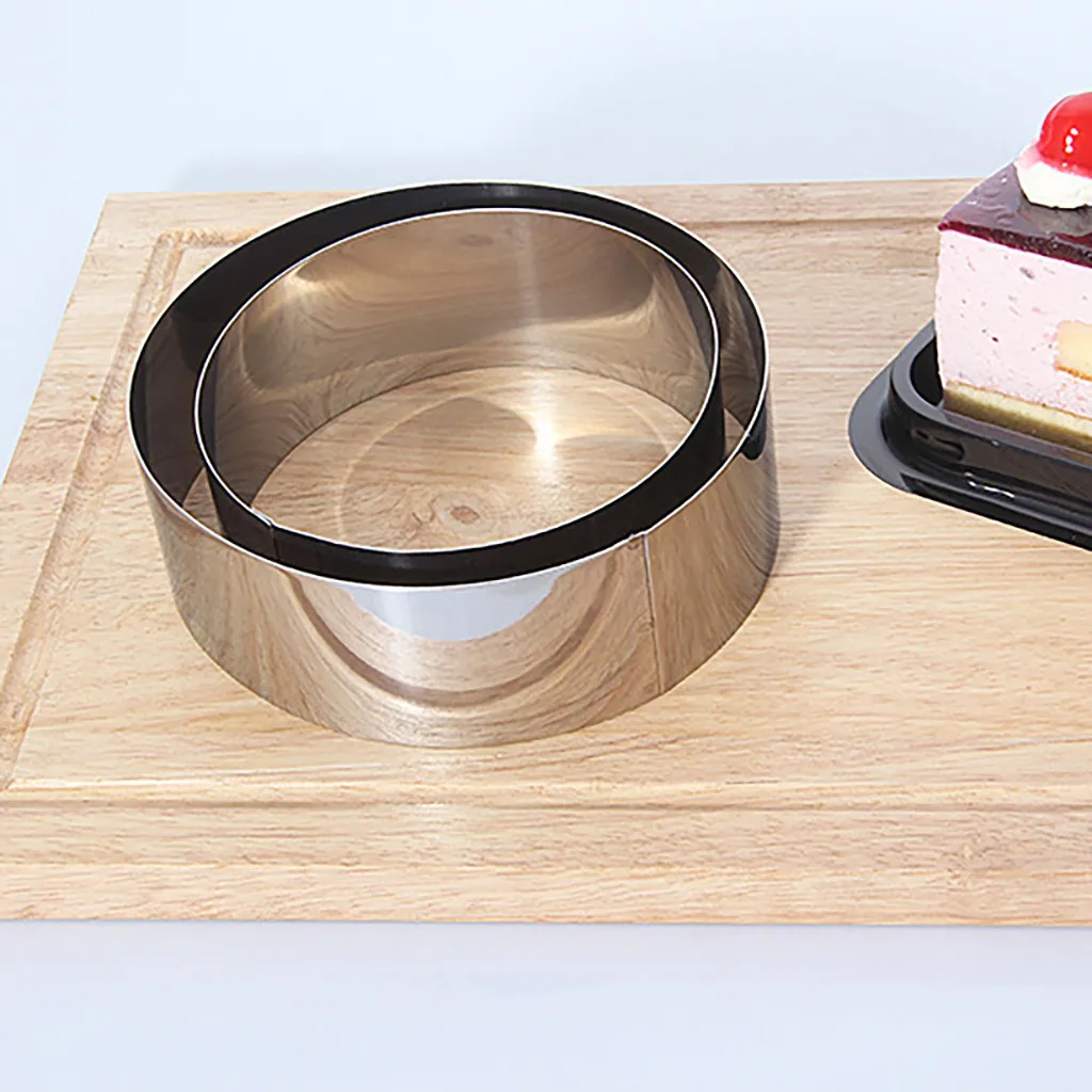 6 шт. форма для торта из нержавеющей стали круглый мусс для торта пищевое кондитерское кольцо для украшения торта Формы для выпечки