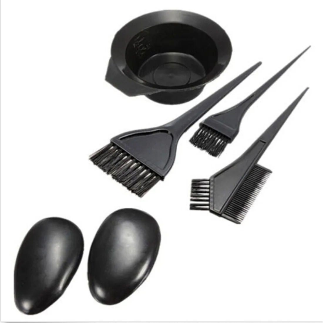 Hair Coloring Tint Tools 1 Color Mixing Bowl with 3 Brushes 1 Earshield