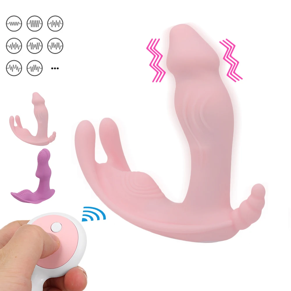 Носимый фаллоимитатор вибраторы для женщин G Spot Стимулятор клитора беспроводной