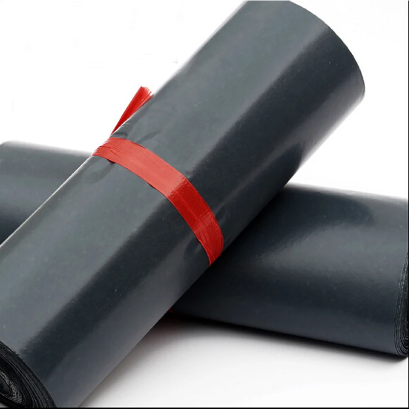 100 шт. черные пакеты для почтовых отправлений 25x31 + 4 см|plastic bag adhesive seal|bag envelopebag poly |