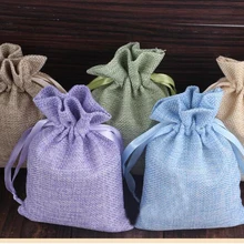 14*18 см 100 шт ручной работы джутовый шнур мешочек для хранения для свадебной вечеринки Рождественский подарок ювелирные сумки упаковочные сумки