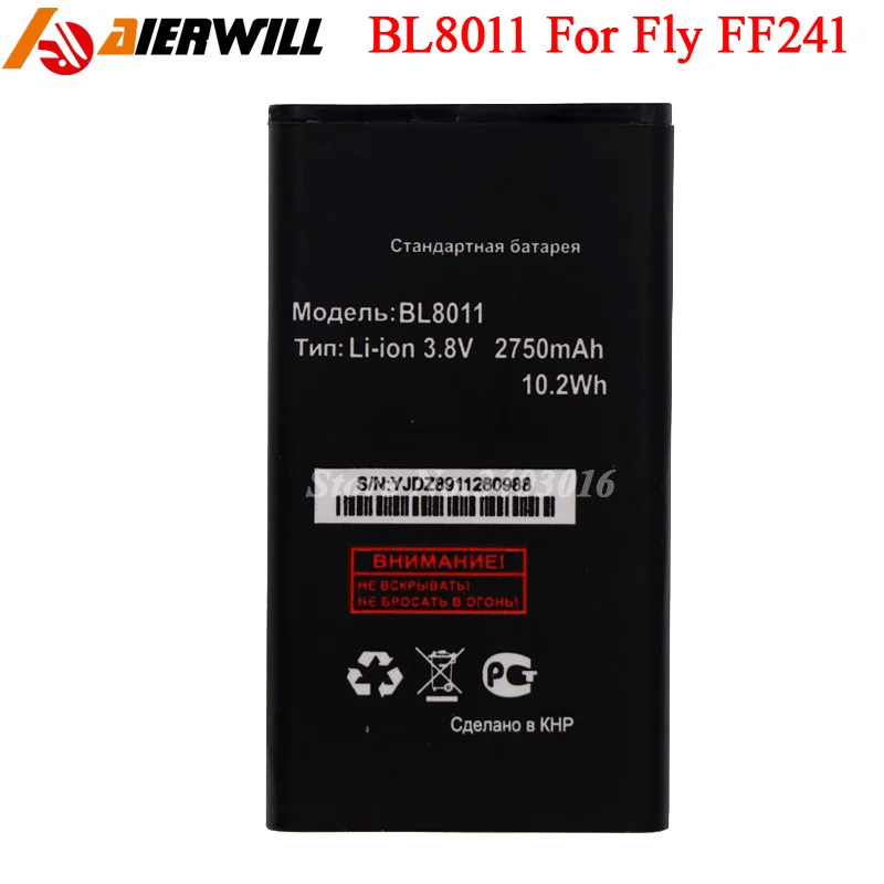 Аккумулятор BL8011 для fly FF241 2750 мАч высокое качество | Мобильные телефоны и