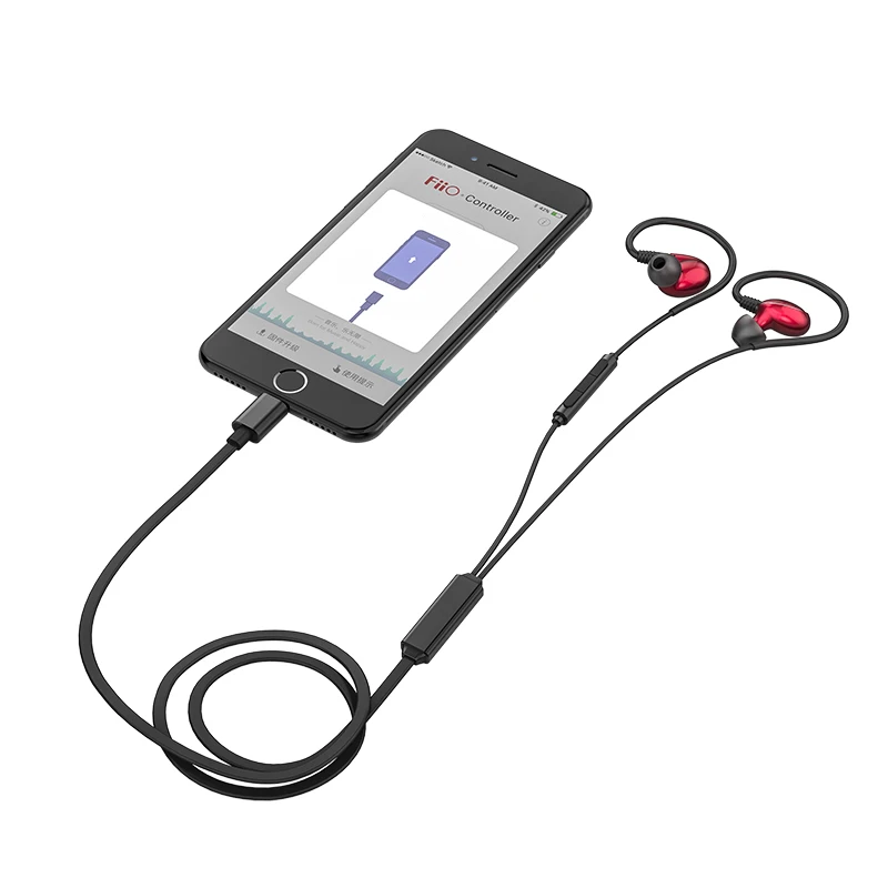 Кабель для наушников FiiO iRC-MMCX Lightning с микрофоном для iPhone se/5s/6/7/8/x ipad