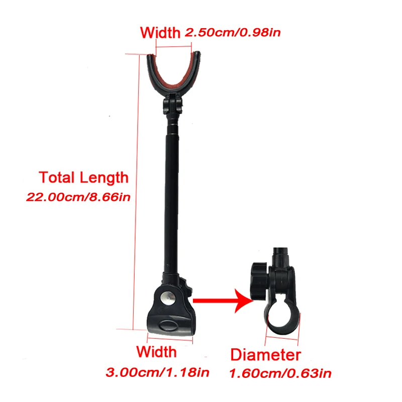 1pcs Telescopic Fishing Bracket Rod Holder 3 Sections Bracket Support Stand Fishing Tool Foldable Angler Gadget For Pole PJ112