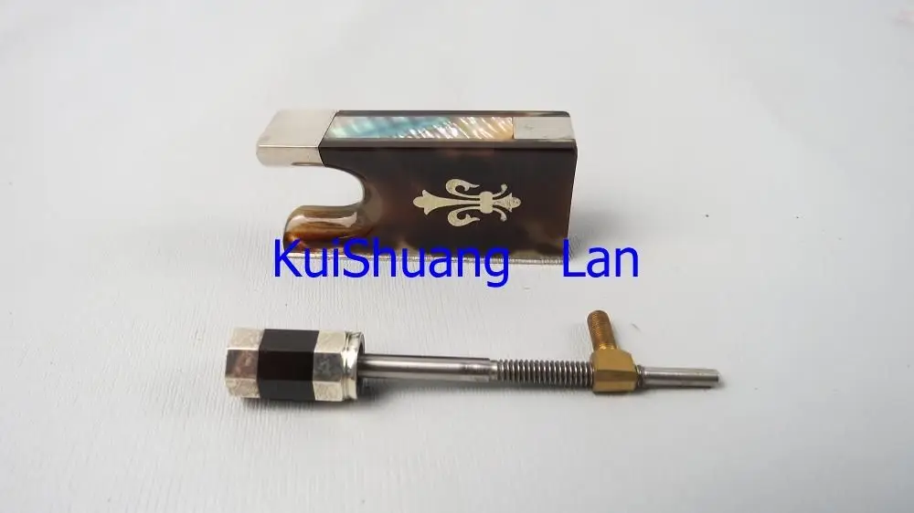 

High quality advanced 1 pcs 4/4 violin bow frogs with silver mount #18