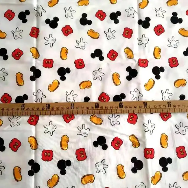50*110 см Микки хлопок ткань для шитья diy лоскутное родитель-ребенок одежда детская одежда, ручная работа