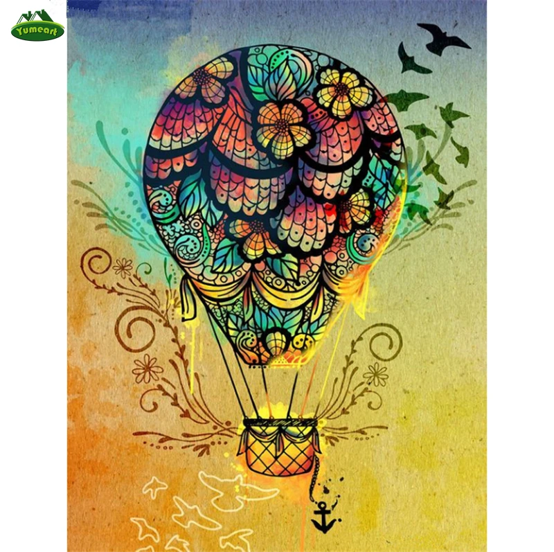 

DIY Hot Air Balloon 5D Home Decor Diamond Embroidery Crafts Diamond Oil Painting By Number Cross Stitch Needlework Diamond