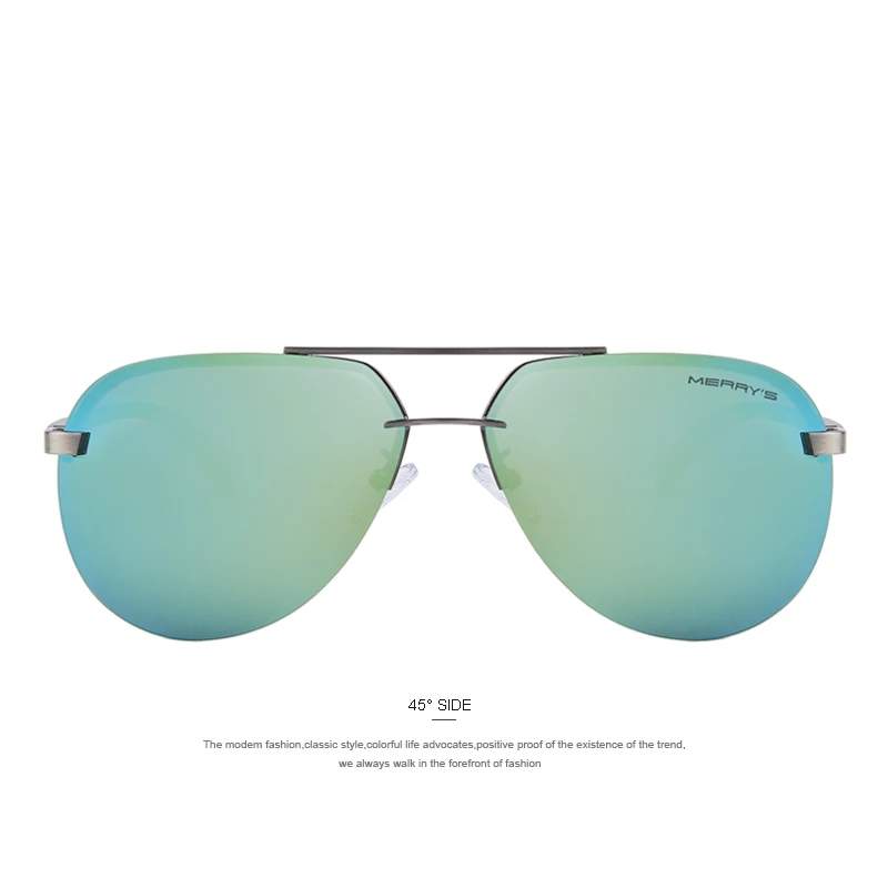 Бренд Merry's, мужские поляризованные солнцезащитные очки в оправе из алюминиевого сплава, модные мужские солнцезащитные очки для вождения S'8281 - Цвет линз: C05 Gray Gold