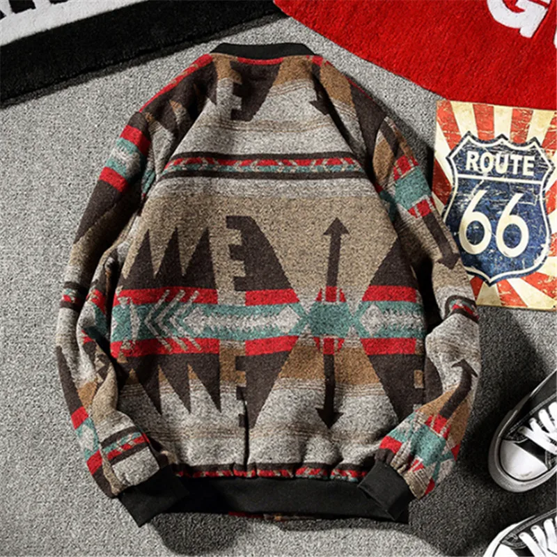 Woollen Thick Men Jacket Coat Man Winter Coats Streetwear Hip Hop Men Jacket Coat Black Bomber Jacket Men 2019New Large size 5XL