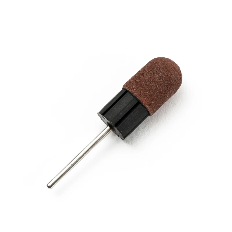 Ladymisty 10 шт. 180#13*19 мм сверла для ногтей шлифовальные ленты блок колпачки резиновая оправка ручка машина для педикюра инструмент для дизайна ногтей