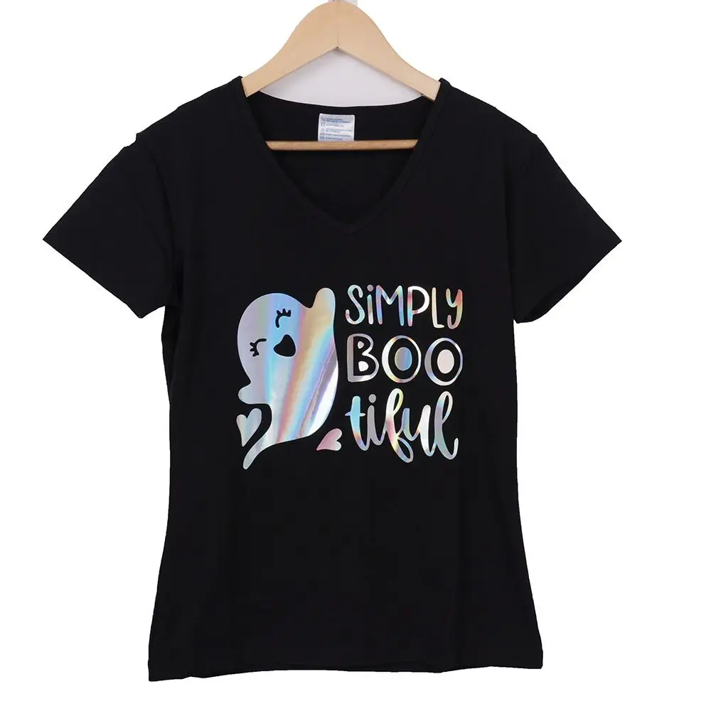 SUNICE Holographic Heat Transfer Vinyl Film DIY Decor Iron on Clothing T-shirts Hat Rainbow Effect HTV 50cm x 80cm (20&quotx32&quot) |