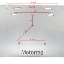 DuDuDanQi мотоцикл номерной знак держатель алюминиевый Окисление для различных моделей