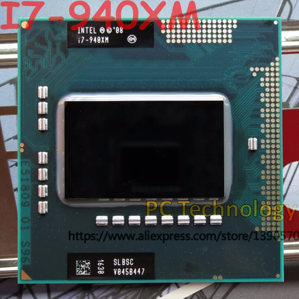 Процессор Intel Core Extreme Edition I7 940XM 2,13 ГГц процессор I7-940XM SLBSC процессор 8 м четырехъядерный