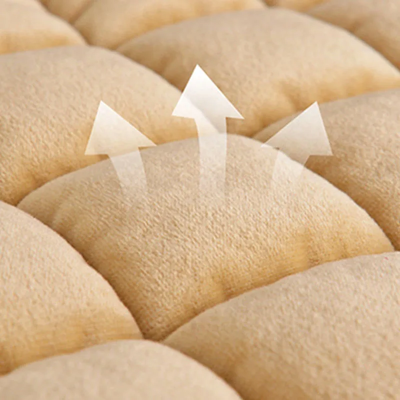 

Comfort Breathable Plush Cotton Car Seat Cushion Cover Pad Mat Protector 2 Color