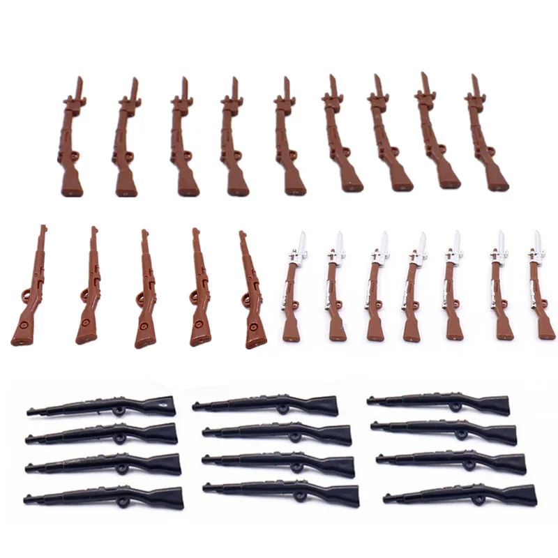 10pcs Military Field Scene Weapon Accessories For Building Blocks Bricks Toys