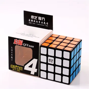 

Profession Competition Speed Twisting Magic Cube Black White 4x4x4 Waterproof Sticker Puzzle Cube For Educational Kid Toy