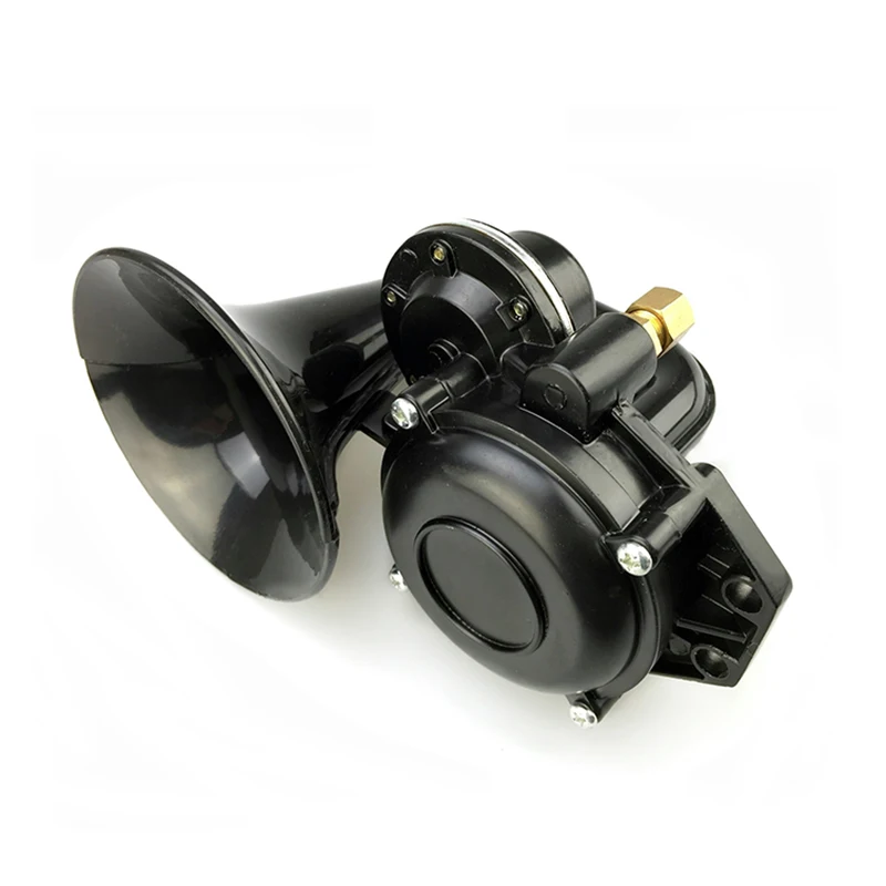 Универсальный хромированный воздушный рожковый сигнал 135db 12/24 в супер громкий с