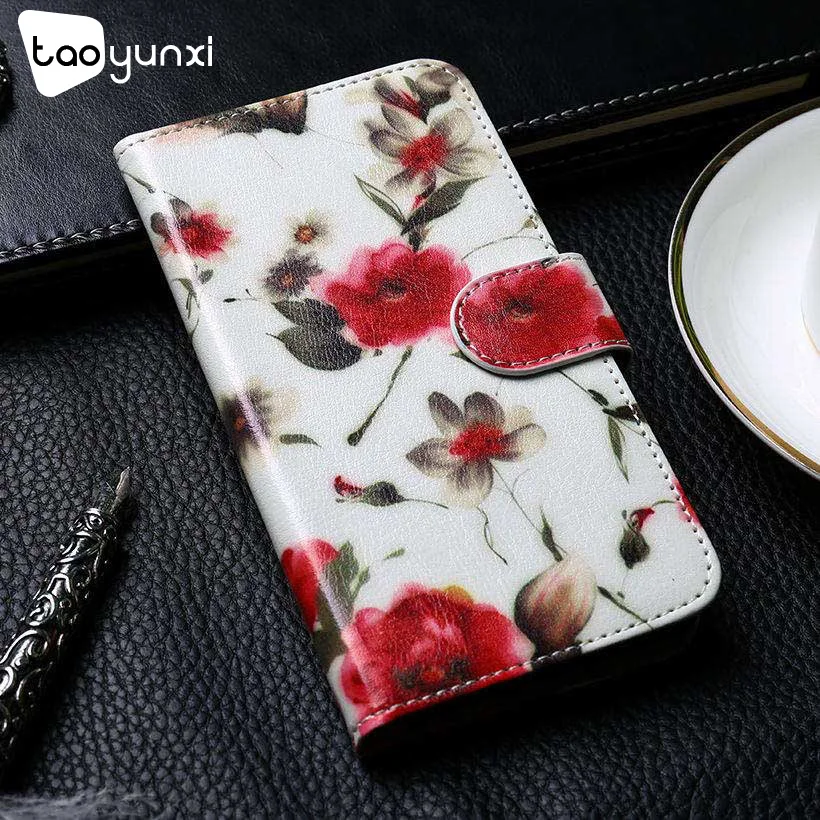 

Taoyunxi Flip Leather Cases For Doogee X60L Case Wallet Cover DIY Painted PU Phone Bags Coque For Doogee X60L 5.5 inch Fundas
