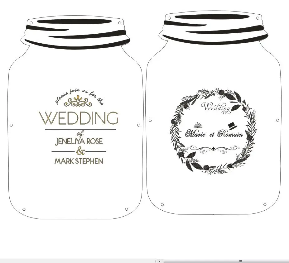 Personalised Wedding Guest book, Custom Drop top Drop box wedding Decoration alternative Memory Guest Book , Rustic Wedding Gift (4)