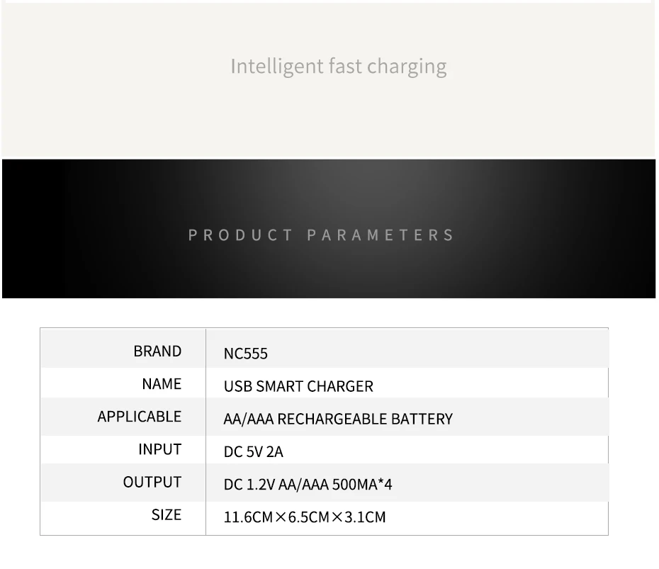 PALO Новое поступление портативная Быстрая зарядка AA AAA батарея USB умное зарядное устройство lcd для 1,2 в Ni-MH Ni-Cd AA/AAA перезаряжаемая батарея