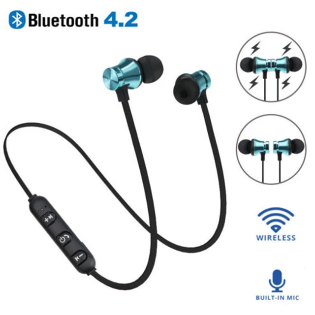4 цвета магнитная музыка Bluetooth 4,2 наушники XT11 Спортивная Беспроводная bluetooth-гарнитура с микрофоном для IPhone samsung
