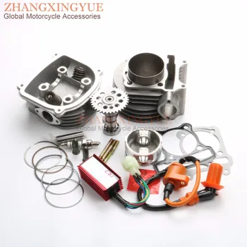 

180cc High Performance 61mm Big Bore Cylinder KIT & A14 Cam & CDI & Coil for GY6 150cc 157QMJ Scooter China ATV