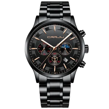 

Luxury Fashion Men's Sports Watch Fashion Business Six Pin Multi Function Chronograph Wristwatch Business Relogio Masculino