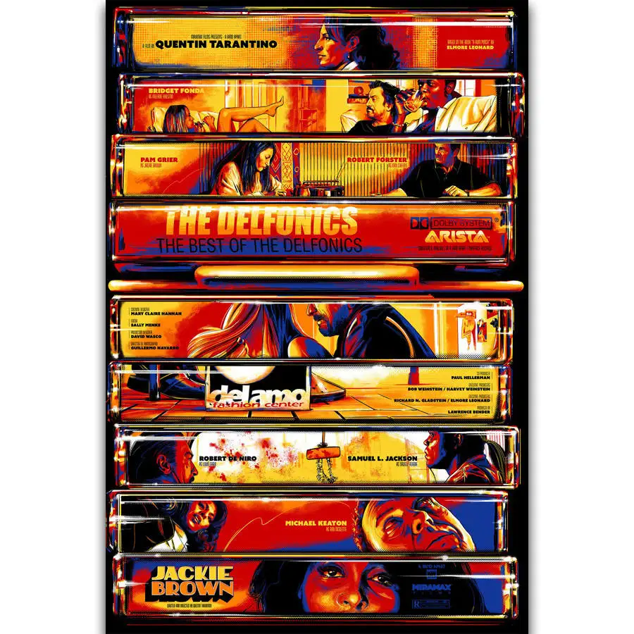 

S1450 Jackie Brown Crime Thriller 1997 USA Classic Movie Wall Art Painting Print On Silk Canvas Poster Home Decoration