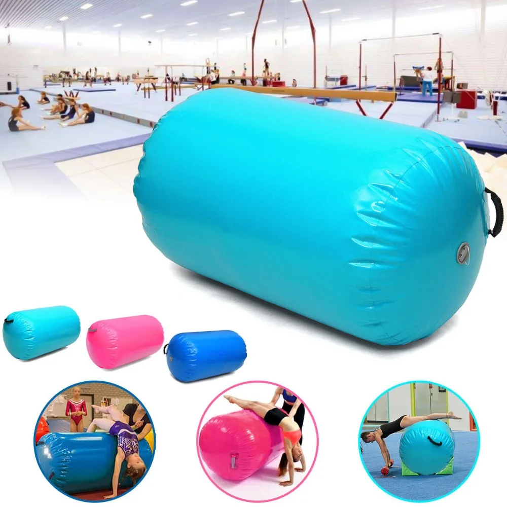 

Inflatable christmas 120cm Inflatable Gymnastics Mat Air Rolls Training Roller Beam Cylinder 120X80cm For Sale with pump