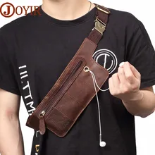 Crazy Horse поясная сумка из натуральной кожи, винтажная сумка-мессенджер на молнии, поясная сумка для сигарет, сумка для телефона, нагрудная сумка, мужская сумка через плечо