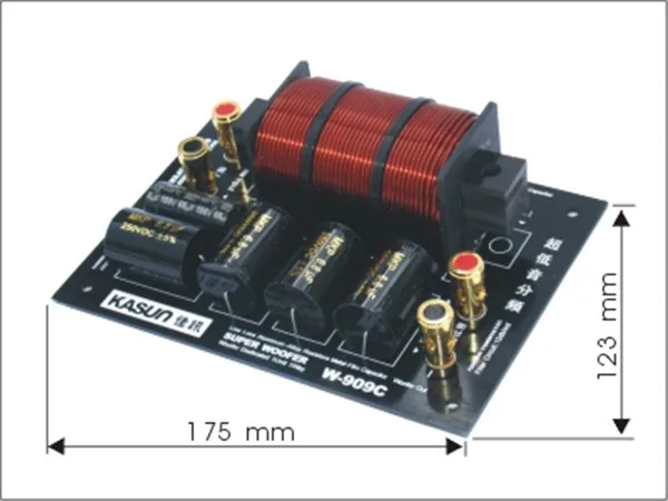 

1pcs Crossover W-909C frequency divider filter Ultra-low frequency divider for HIFI amplifer 380W