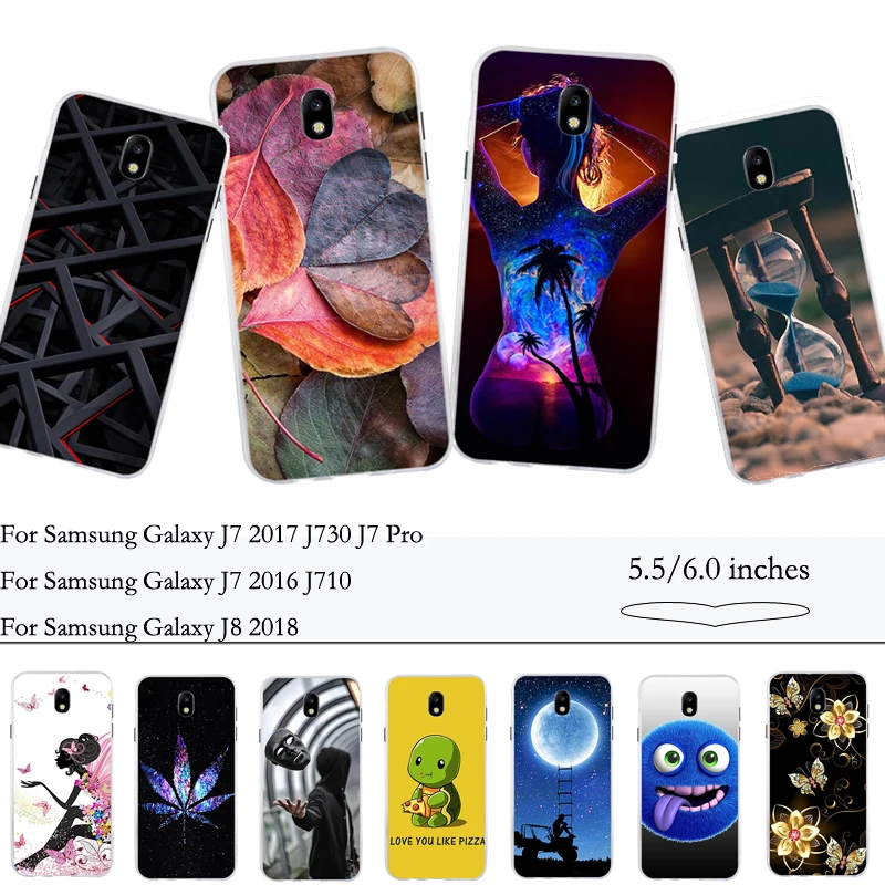 Soft Funda For Samsung Galaxy J7 2017 J730 Pro Case Cover Fundas for 2016 J710 Coque J8 2018 Bags |