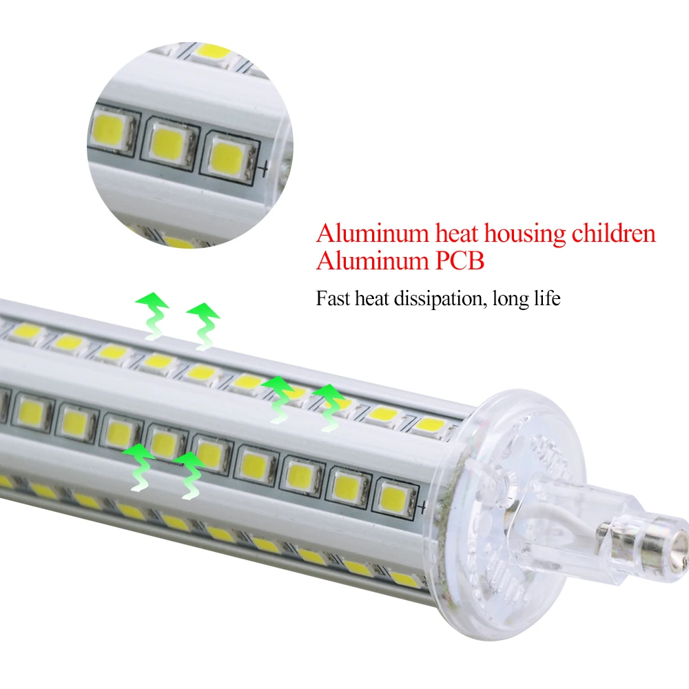 Светодиодный светильник R7S 5 Вт 10 15 20 85 265 в перем. Тока 78 мм 118 135 189 мм|r7s led bulb|led r7scorn