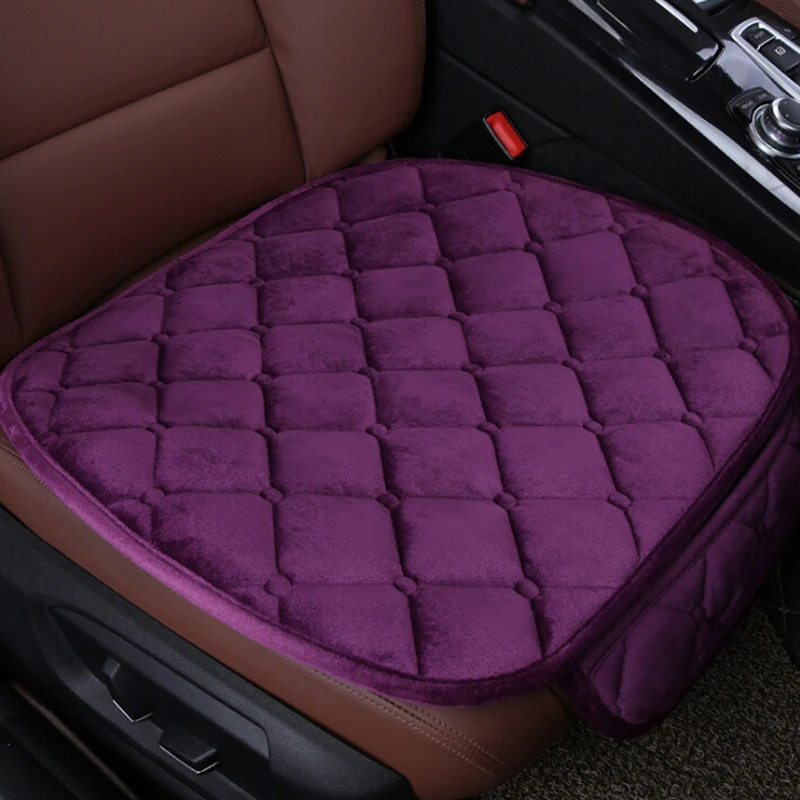 

52cm*49cm Universal Car Front Seat Cover Plush Velvet Soft Winter Seat Protector Seat Mat Cushion Car Accessorie