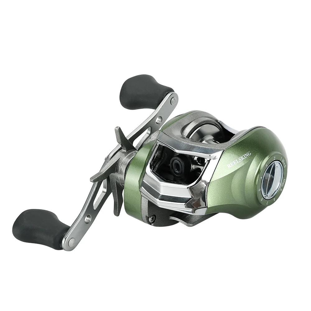 

17+1BB Bait Casting 7.1:1 Ratio Dual Brake System Baitcast Reel 8kg Drag Power Lure Fishing Reel for Saltwater Fishing Tackle