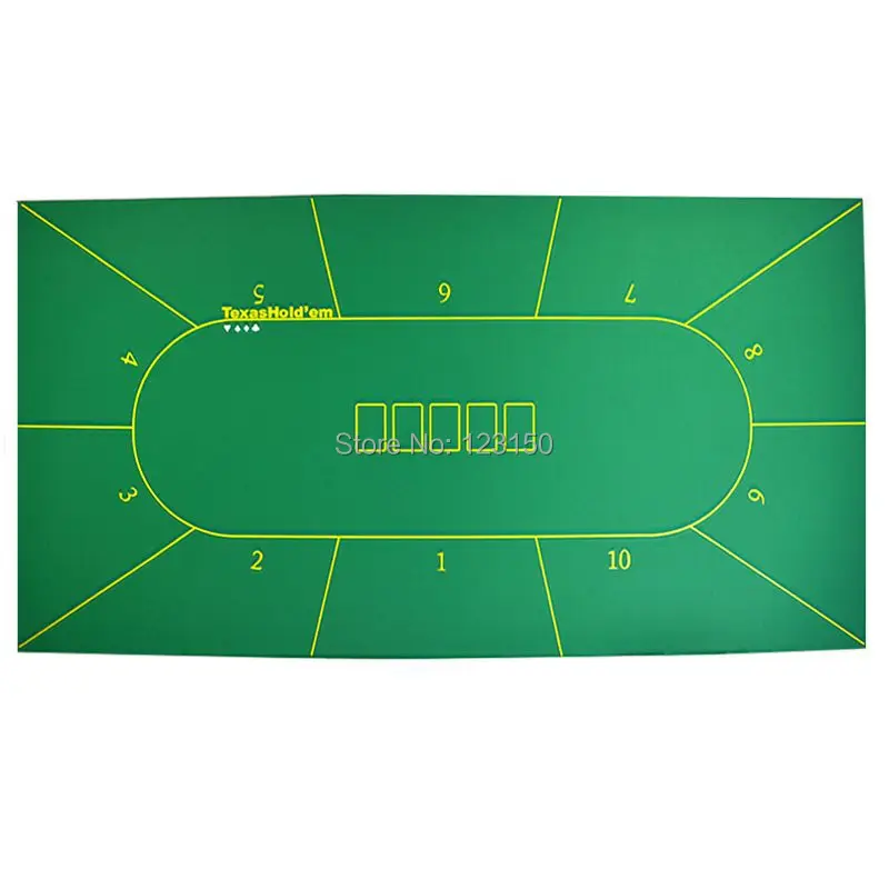 ZB-001 Зеленый Нетканый материал Texas Holdem скатерть, для 10 человек, 90*180 см