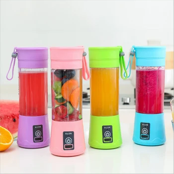 

380ML 2/4/6 Blades Handhels USB Juicer Bottle Portable USB Electric Fruit Citrus Lemon Juicer Squeezer Reamer Machine OK