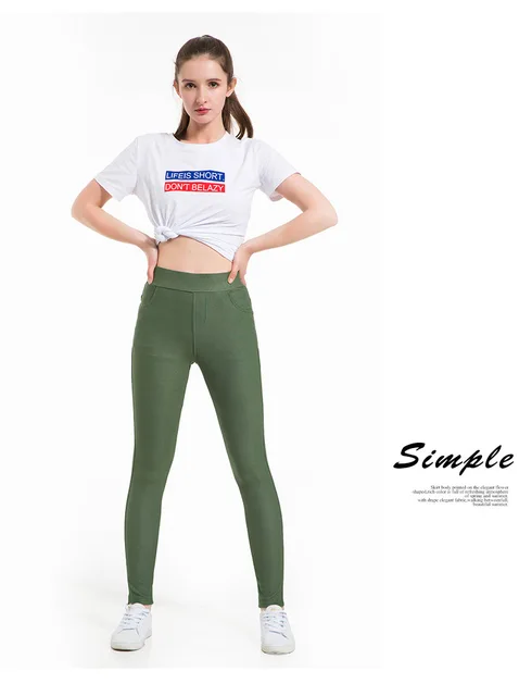 Leggings, para Mujer Slim Casual Leggins elásticos para Mujer Leggings de talla grande Pantalones de Mujer Leggins elásticos grandes Mujer - AliExpress Ropa de mujer