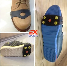 Щипцы для льда кошки Нескользящая Обувь снегом легко кошки дождливый день Открытый Отдых Рыбалка 5 зубов(упаковка в 1 пара) es1363