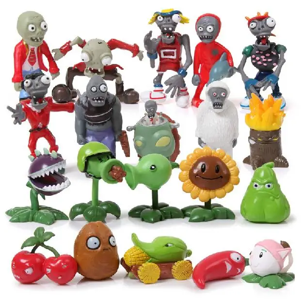 20pcs/lot Plants VS Zombies PVZ Collection Figures Toy 2*10=20 zombies