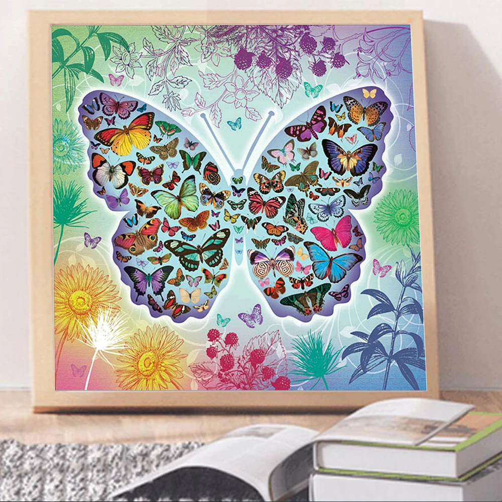 

SaShiKo Insect Diamond Painting Embroidery Butterfly Square Picture of Rhinestone DIY Diamond Mosaic Diamond Sale Home Decor